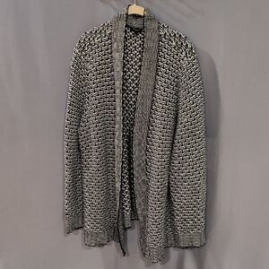 TALBOTS Black and White Cardigan 3X